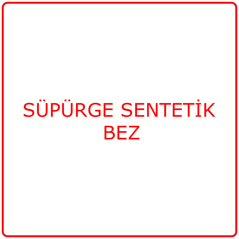 Süpürge Sentetik Bez 